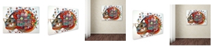 Trademark Global Oxana Ziaka 'Red Cat 3' Canvas Art - 47" x 35" x 2"